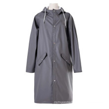 Popular customized raincoats with hood womens long raincoats